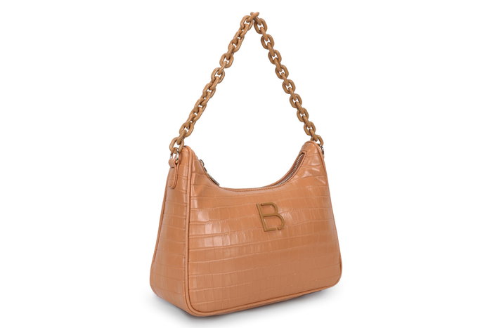 Lucky Bees Bandolera Croco Tan Lucky Bees Bandolera Croco Tan